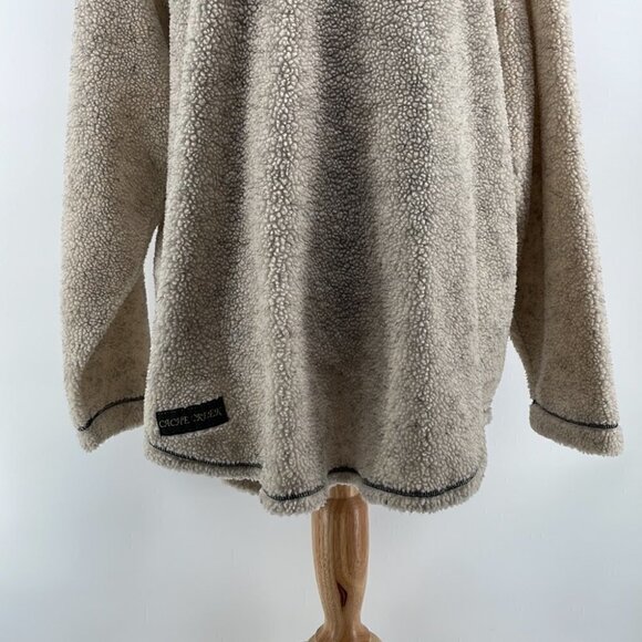CACHE creek neutral fuzzy Sherpa like jacket pullover oatmeal cottage relaxed sm - Picture 6 of 10